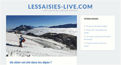 Desktop Screenshot of lessaisies-live.com